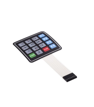 کی پد مسطح 4×4 - اعداد خاکستری - Function Keys