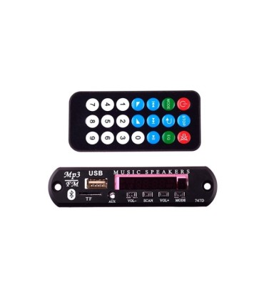 پانل پخش MP3 همراه با کنترل و Bluetooth