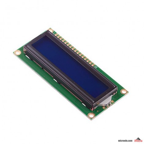 نمایشگر کاراکتری LCD 2x16 بک لایت آبی