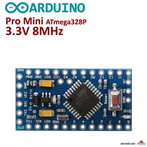 آردوینو پرو مینی Arduino Pro Mini ATmega328P 3.35V 8MHz