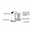 خازن COTRONIC 10uF 25V 4x5 AL