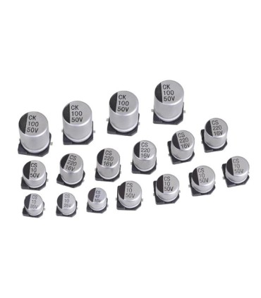 خازن COTRONIC 220uF 25V 8x10 AL