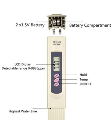 دستگاه سنجش سختی آب TDS3