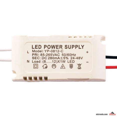 درایور YP-0812-C 8-12x1W LED جعبه دار