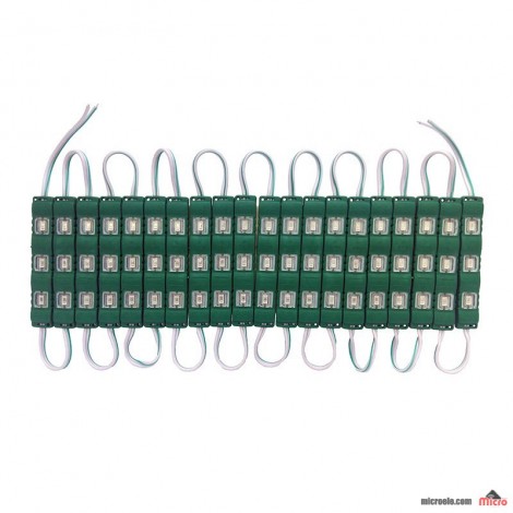 LED بلوکی 3*1 - 5630 سبز لنزدار class A - بسته 20تایی