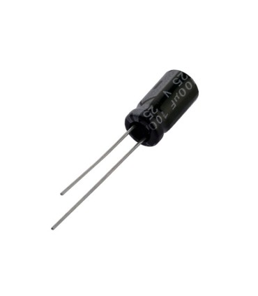 خازن الکترولیتی 100uf - 25V