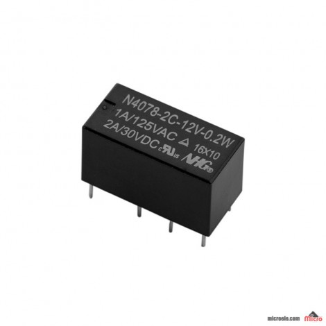 رله N4078-2C-12V-0.2W 12V برند NHG